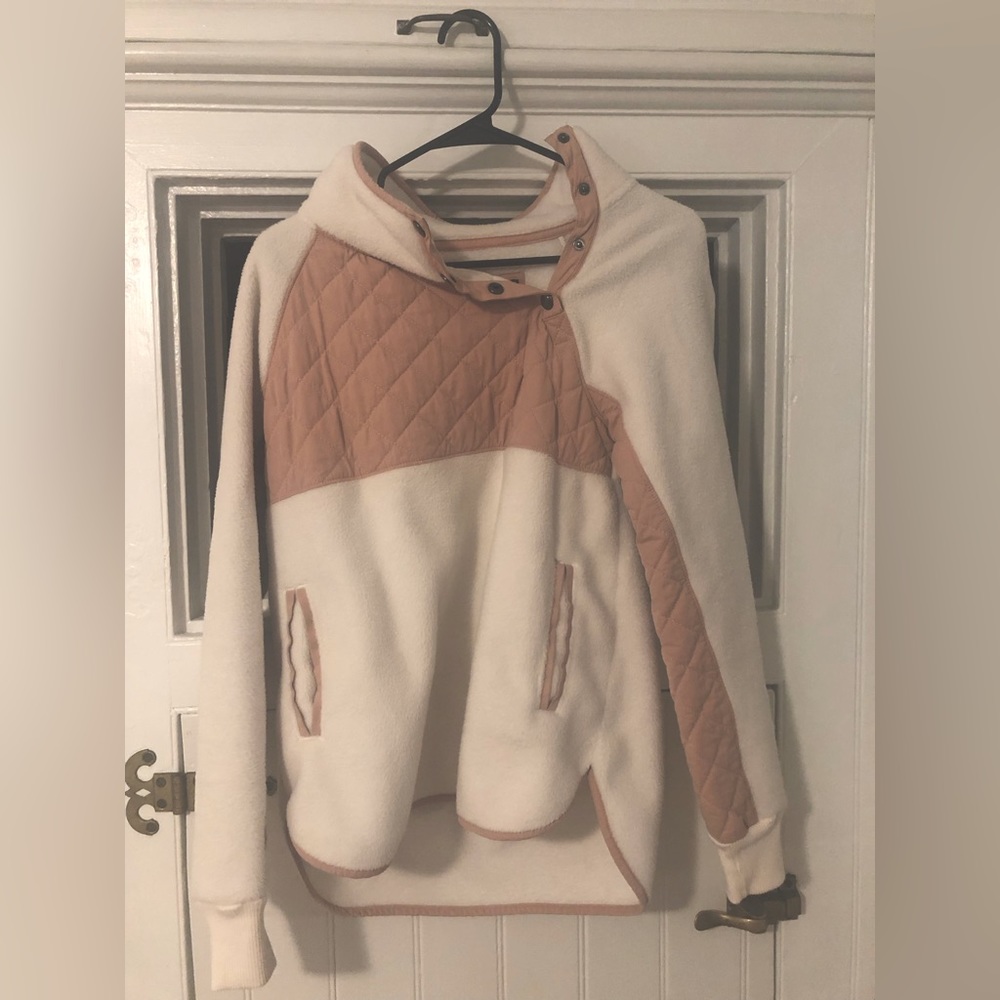 Abercrombie Asymmetrical Button Up Fleece! Hardly… - image 1